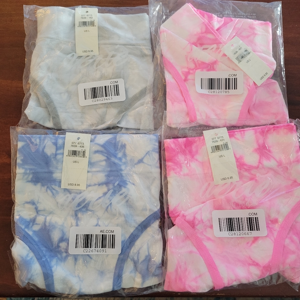 (4) Pairs Aerie Bikini undies NWT